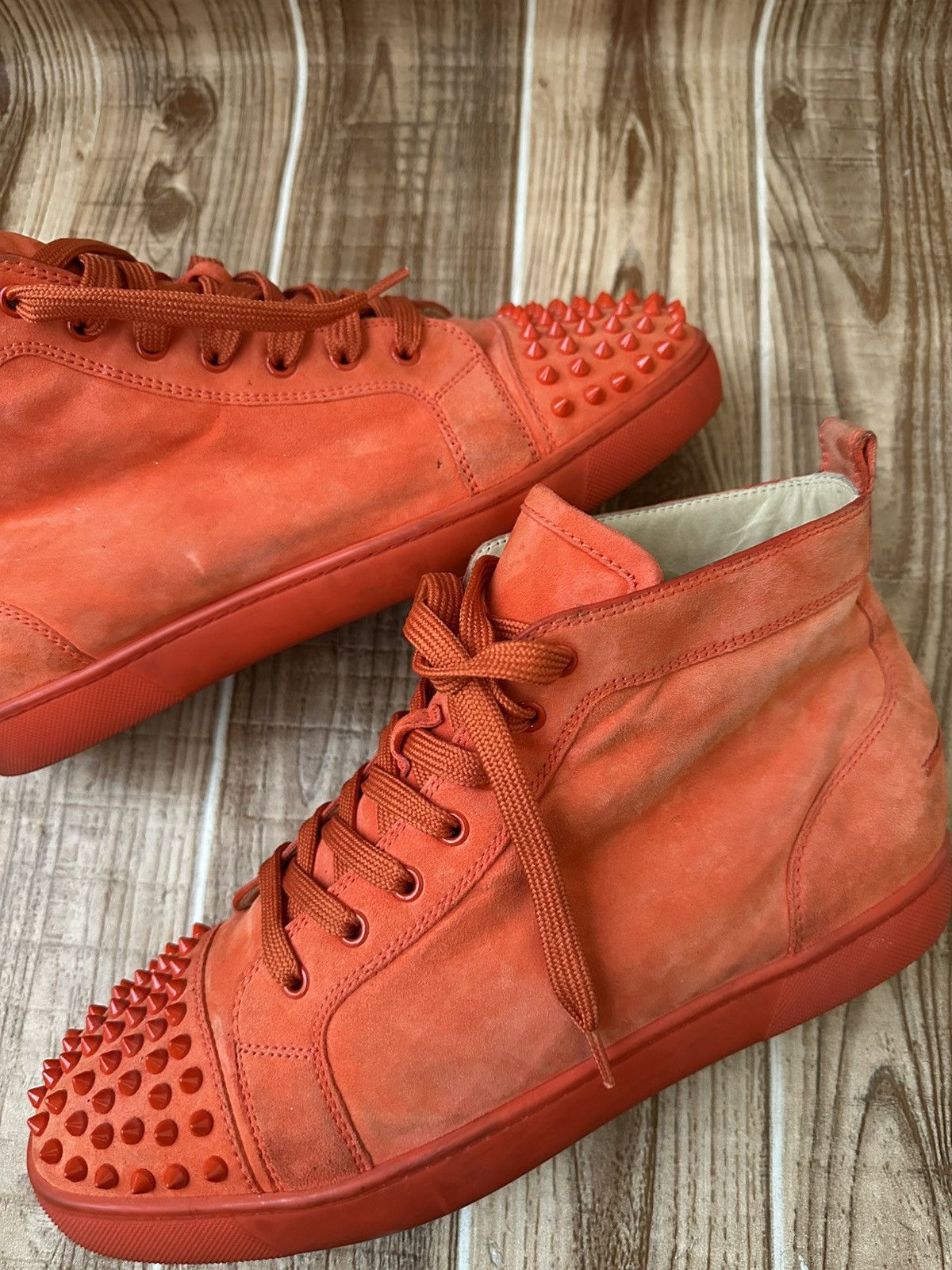 Christian Louboutin Christian Louboutin Louis Spikes Red Bottoms Sneakers Size US 11 / EU 44 - 11 Thumbnail