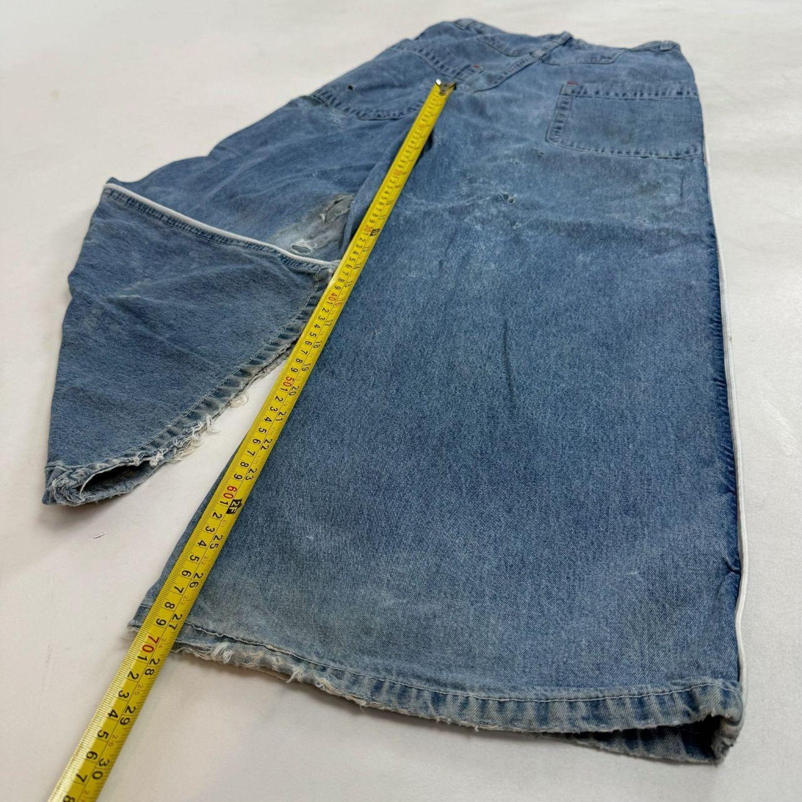 Ecko Unltd. × JNCO × Vintage Vintage y2k faded stonewash baggy wide leg skater rare jeans Size US 26 / EU 42 - 3 Thumbnail
