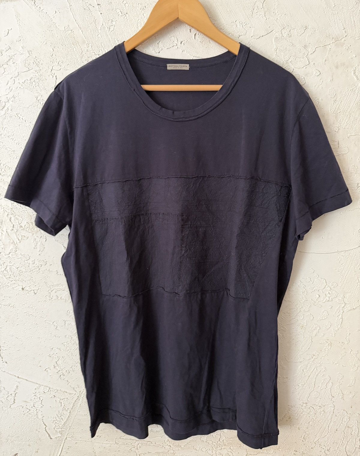 Bottega Veneta Bottega Veneta Texture Patchwork T-Shirt Sz 52 Made in Italy Size US L / EU 52-54 / 3 - 9 Thumbnail