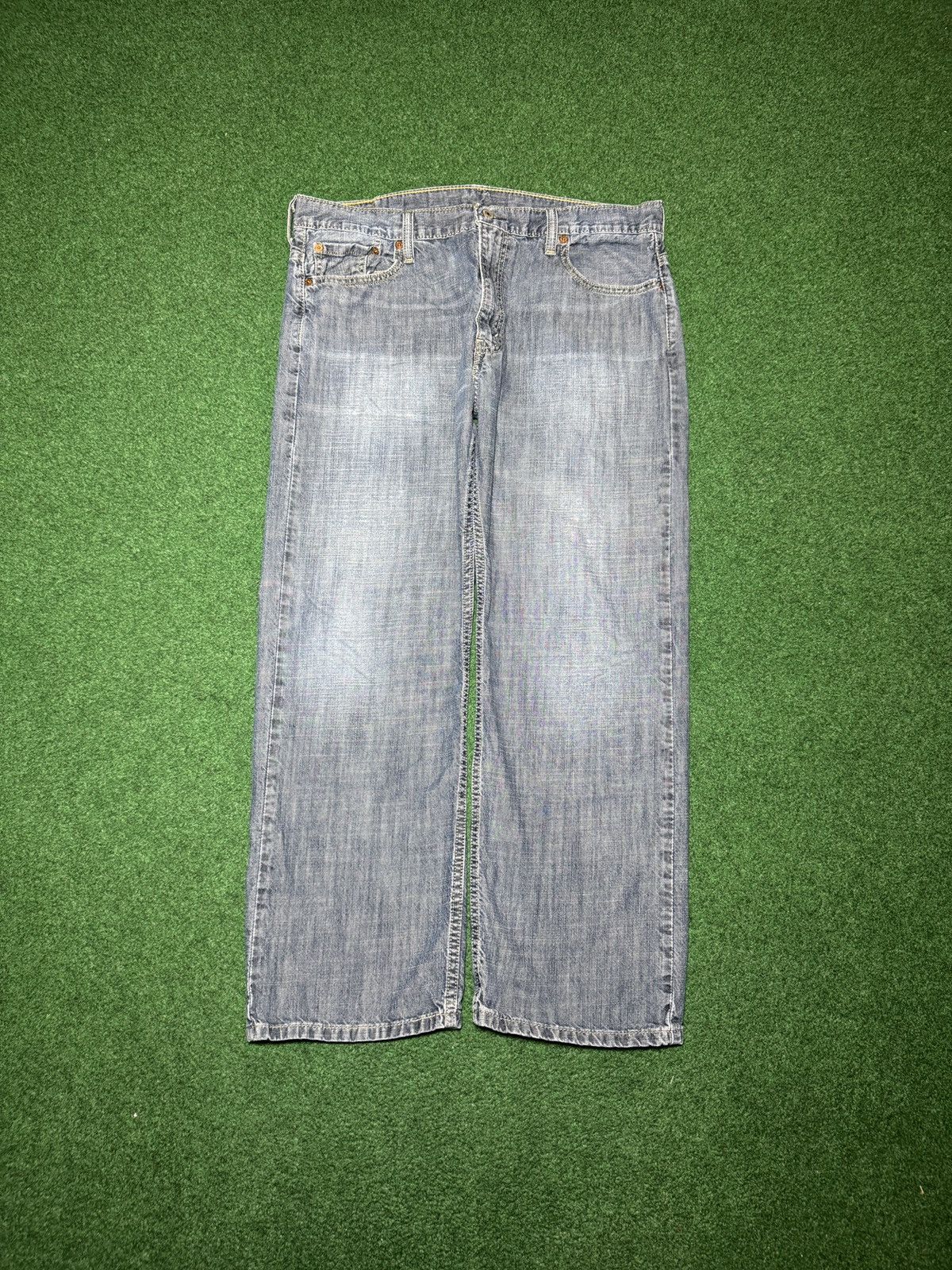 Levi's Vintage Clothing Vintage Levis 569 Loose Straight Baggy Y2K 37x29 Jeans Size US 37 - 4 Thumbnail