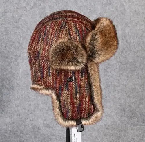 Other Vintage Bomber Hat Rex Rabbit Fur Trapper Hat Size ONE SIZE - 1 Thumbnail