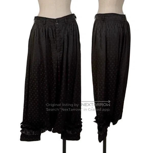 Comme des Garcons Comme des Garcons size M Black Retro Polka Dot Design Hare Size 23" - 1 Thumbnail