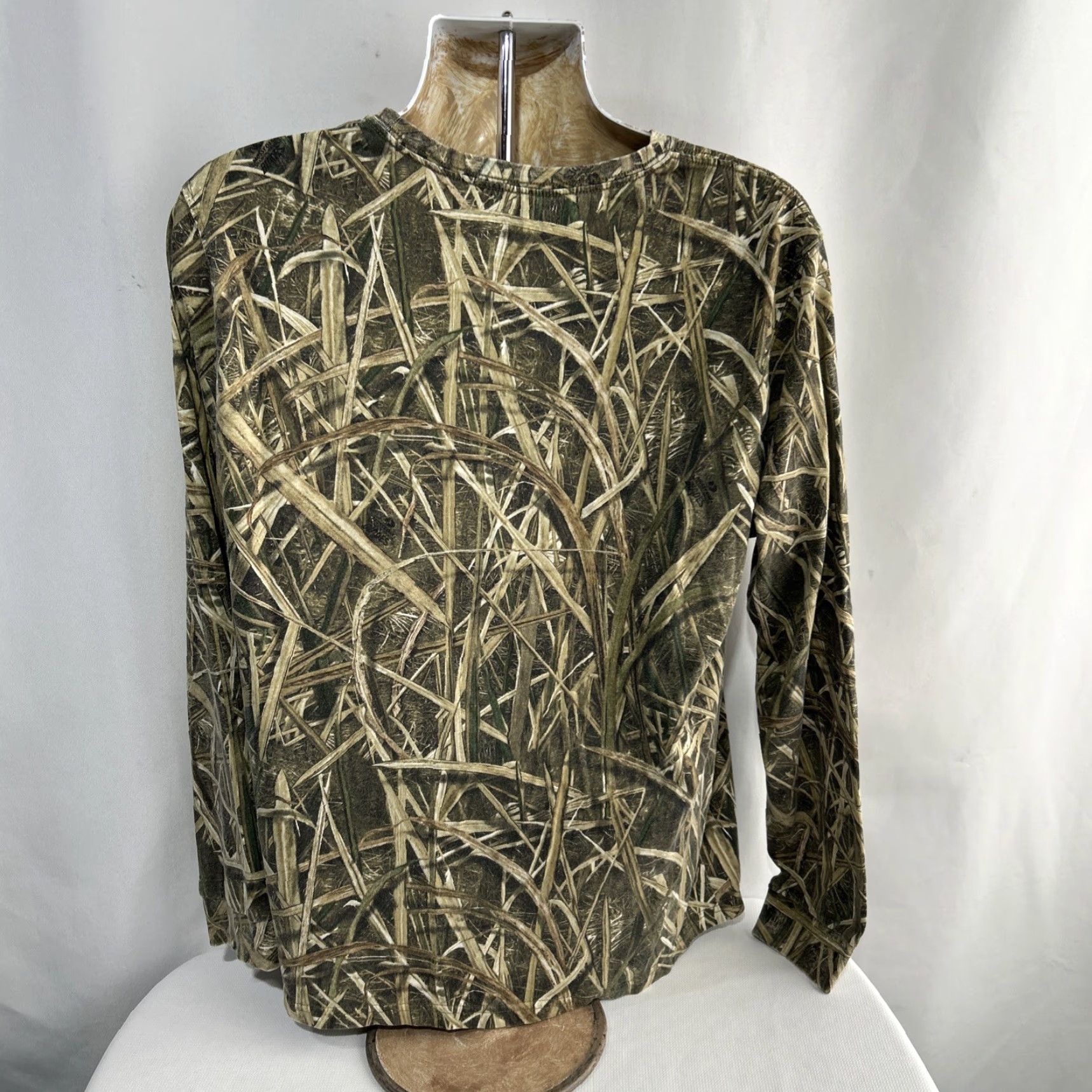 Vintage Mossy Oak Shadow Grass Blades Camo T-Shirt Mens Large Hunting Long-Sleeve Size US L / EU 52-54 / 3 - 3 Thumbnail