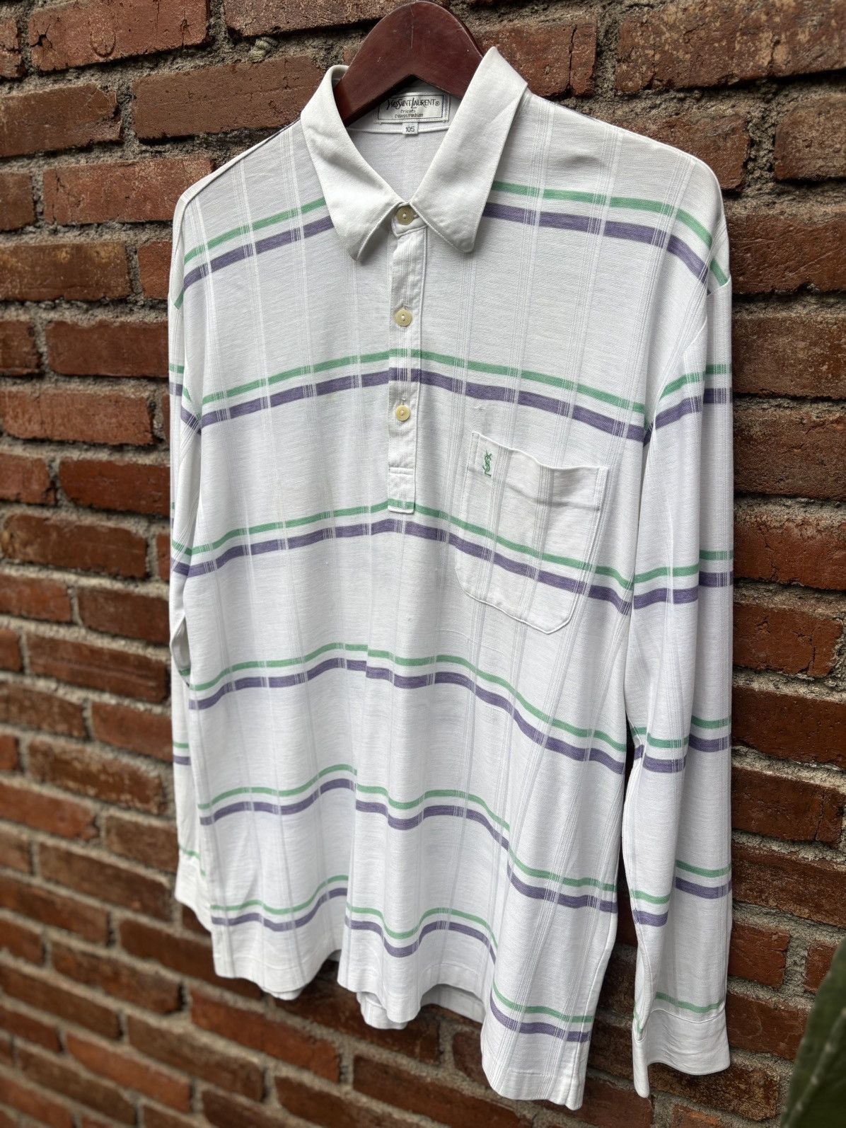 Yves Saint Laurent YSL Yves Saint Laurent Tricots Striped Pullover long sleeve Size US M / EU 48-50 / 2 - 3 Thumbnail