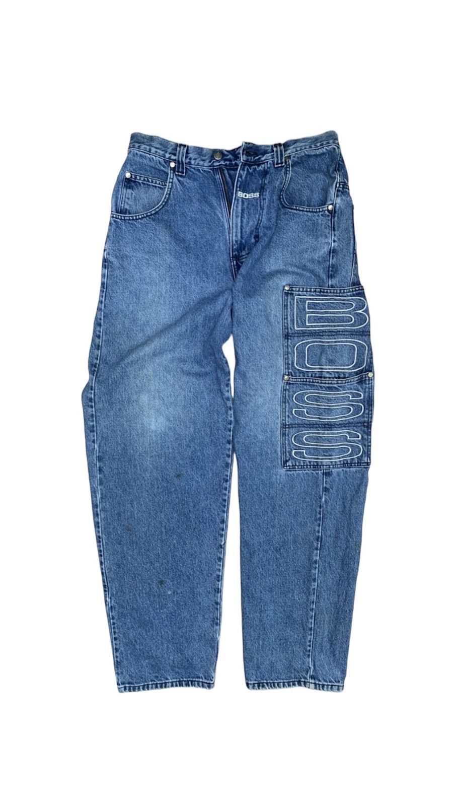 Hugo Boss Vintage 90s Boss Baggy Hip Hop Denim Jeans Pants Size US 31 - 2 Thumbnail