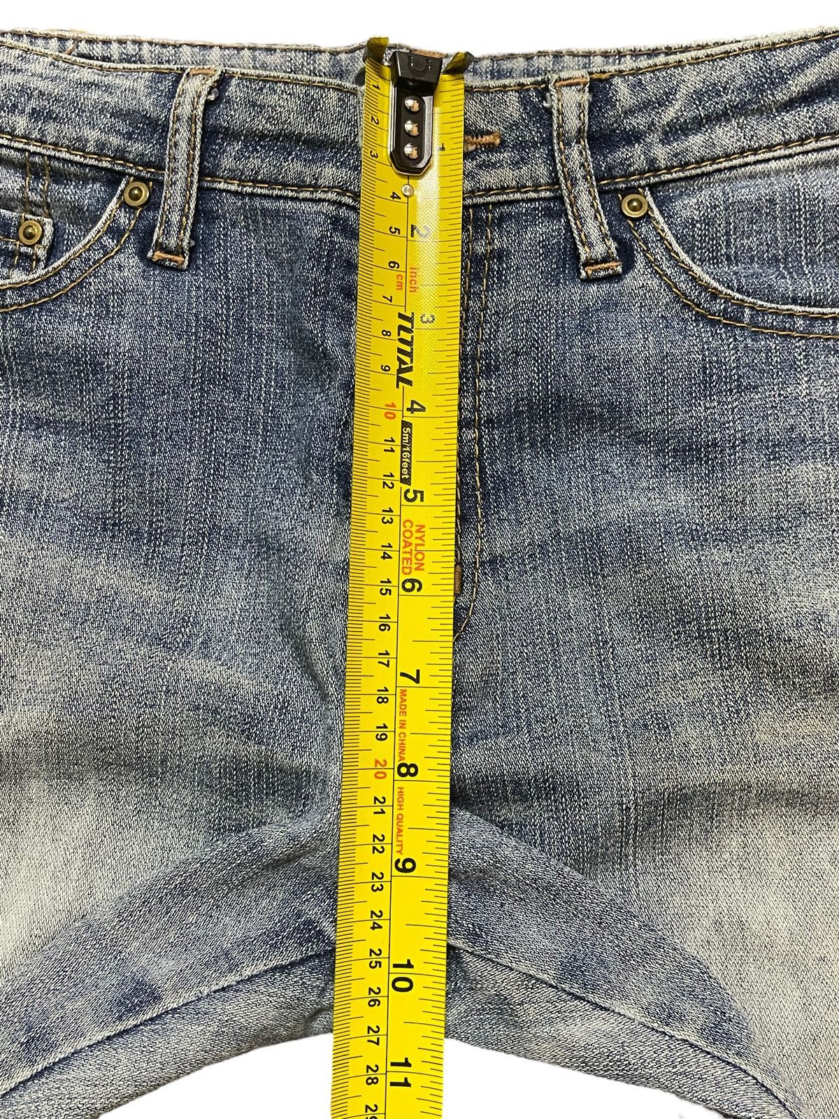 Hysteric Glamour Vintage Japan Brand Blue Wash Faded Style Flare Wide Leg Size US 30 / EU 46 - 16 Thumbnail