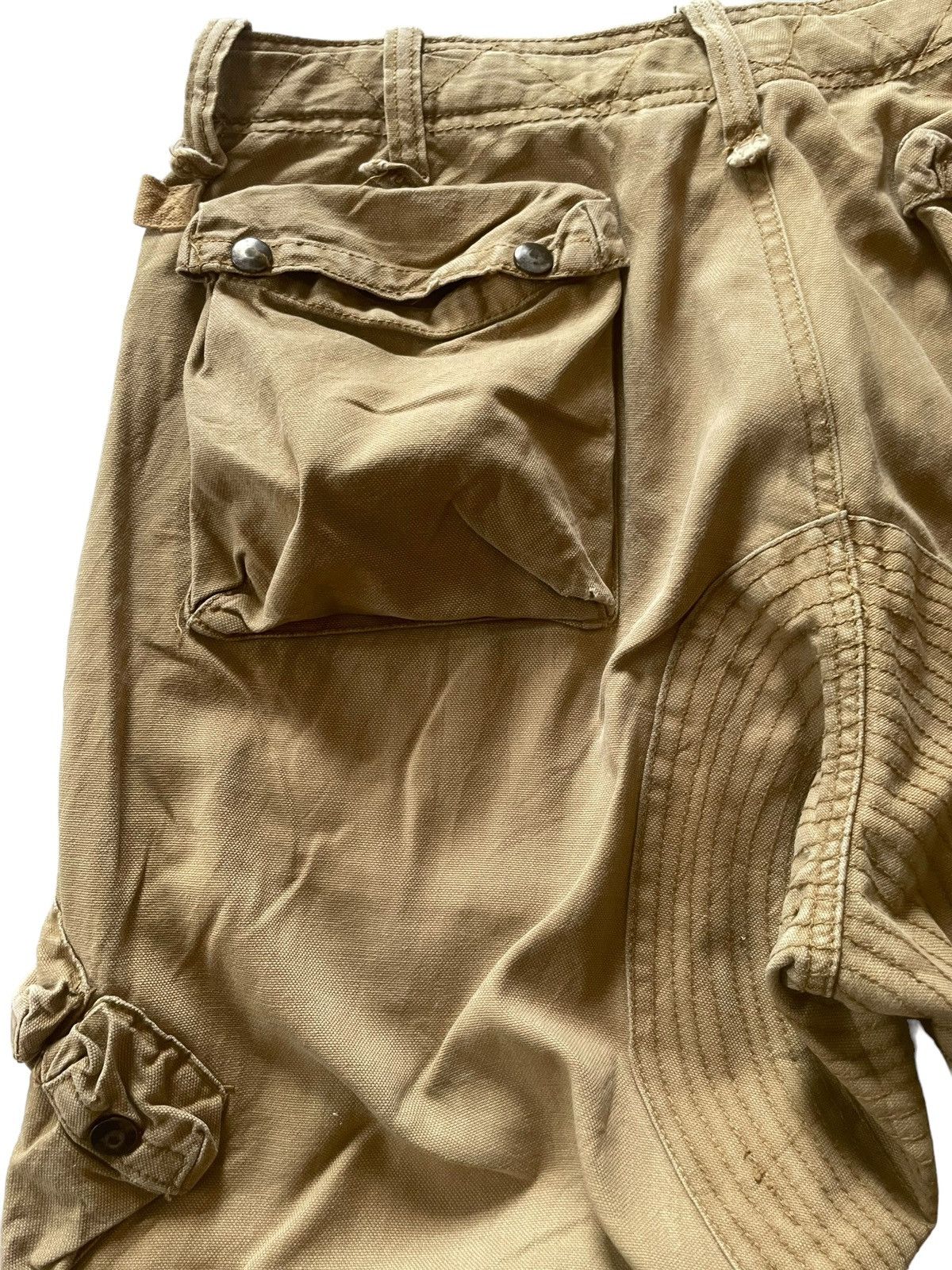 Japanese Brand × Junya Watanabe Junyawatanabe Dolce Gabanna Style Distressed Baggy Cargos Size US 32 / EU 48 - 17 Thumbnail