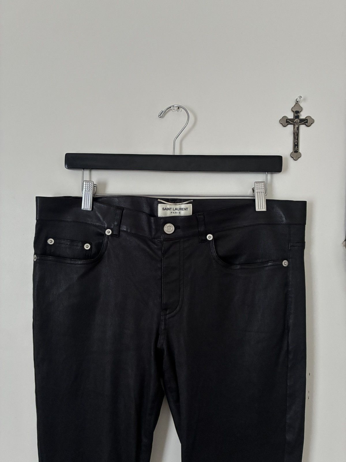 Saint Laurent Paris Saint Laurent Paris SS13 Leather Pants Size US 34 / EU 50 - 2 Thumbnail