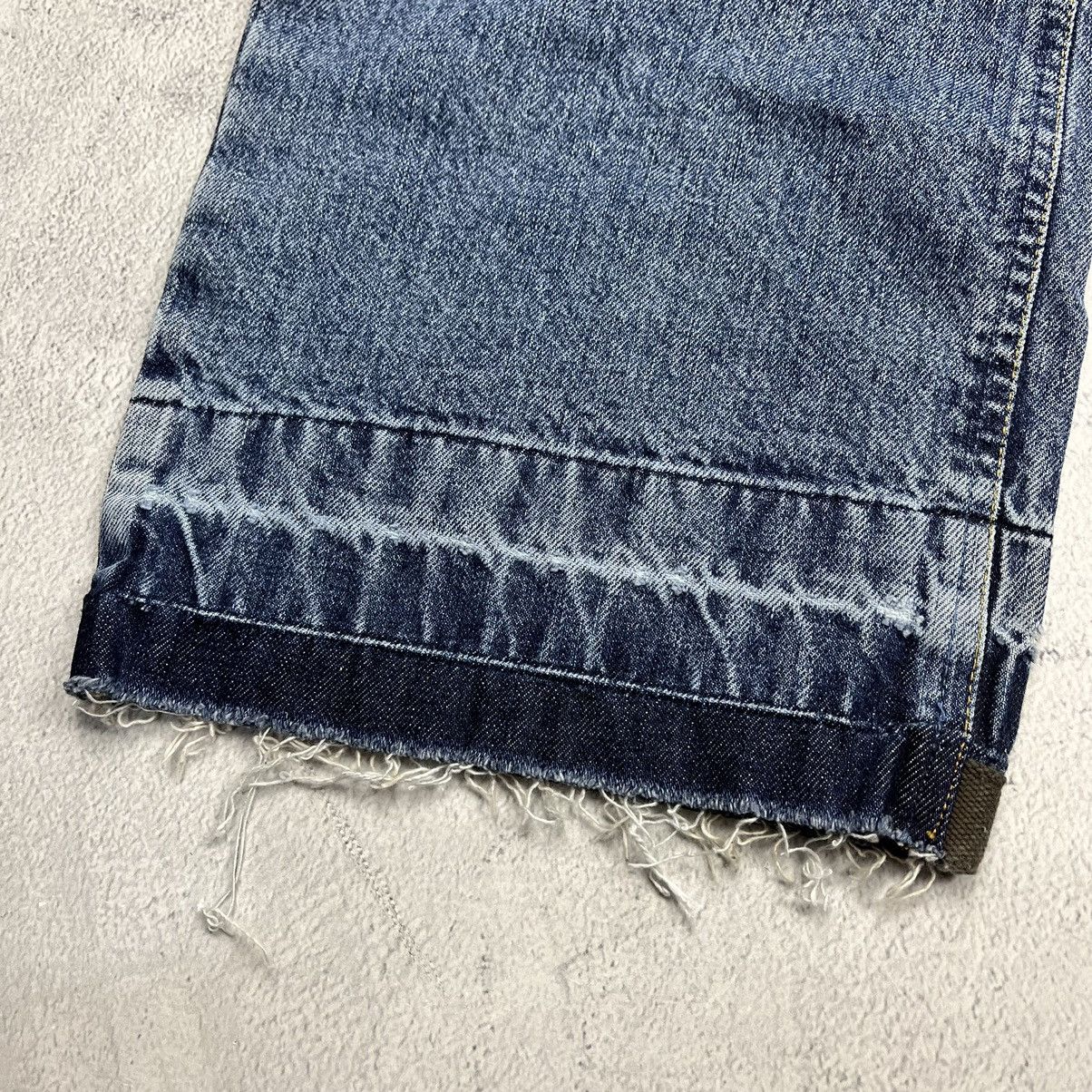 Vintage dirty distressed faded cargo baggy pants