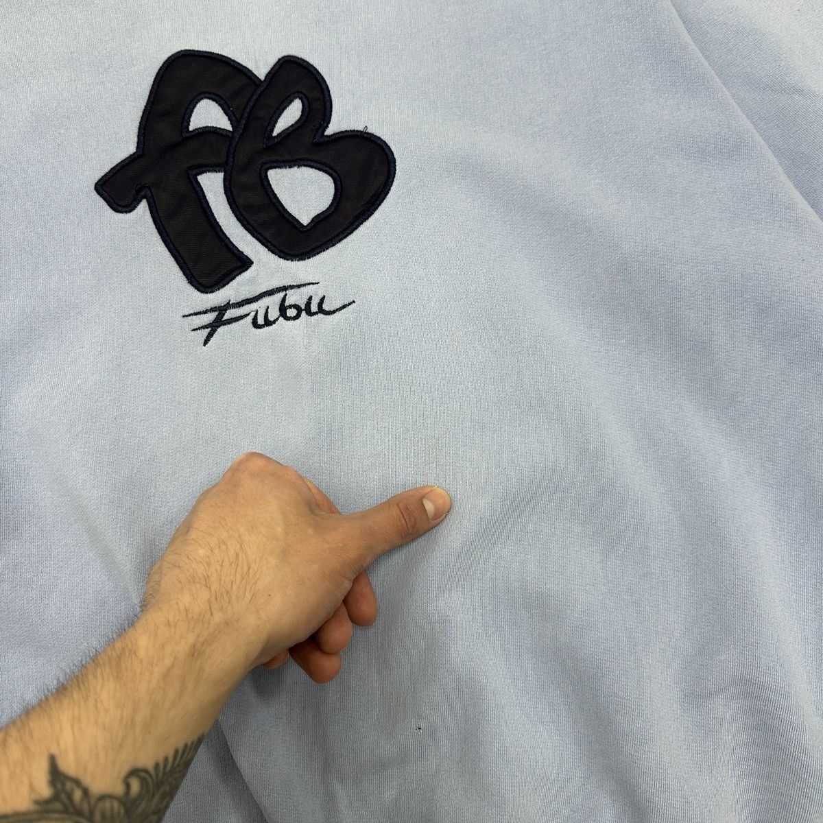 Fubu Vintage 90s Fubu distressed sweatshirt streetwear y2k og rap Size US M / EU 48-50 / 2 - 6 Thumbnail