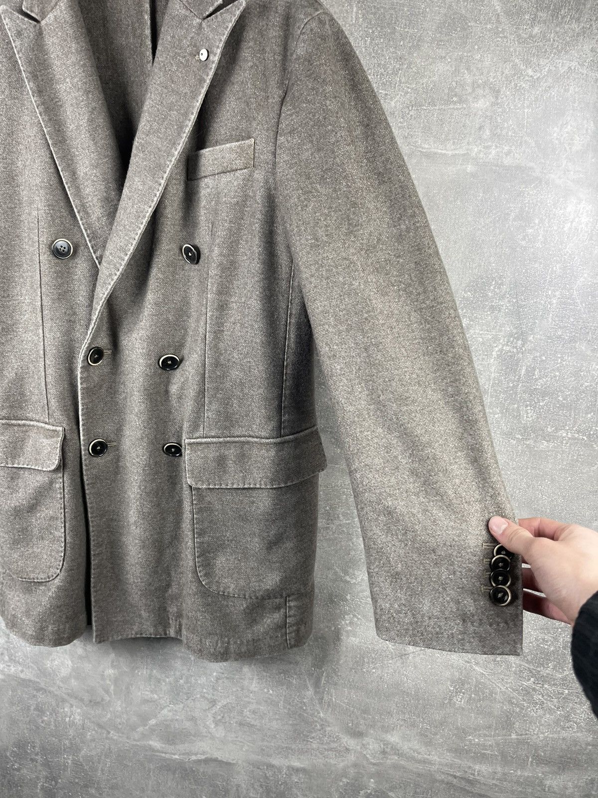 L.B.M. 1911 L.B.M. 1911 Wool Classic Double Breasted Italian Belted Coat Size US L / EU 52-54 / 3 - 7 Thumbnail