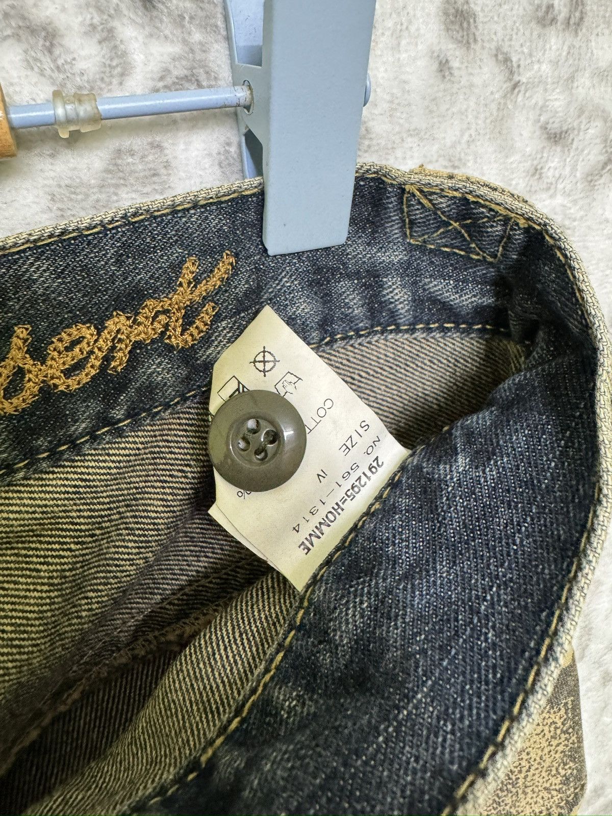 291295=Homme Vintage 291295=Homme Multi Pocket Flare Denim Camo Size US 32 / EU 48 - 18 Thumbnail