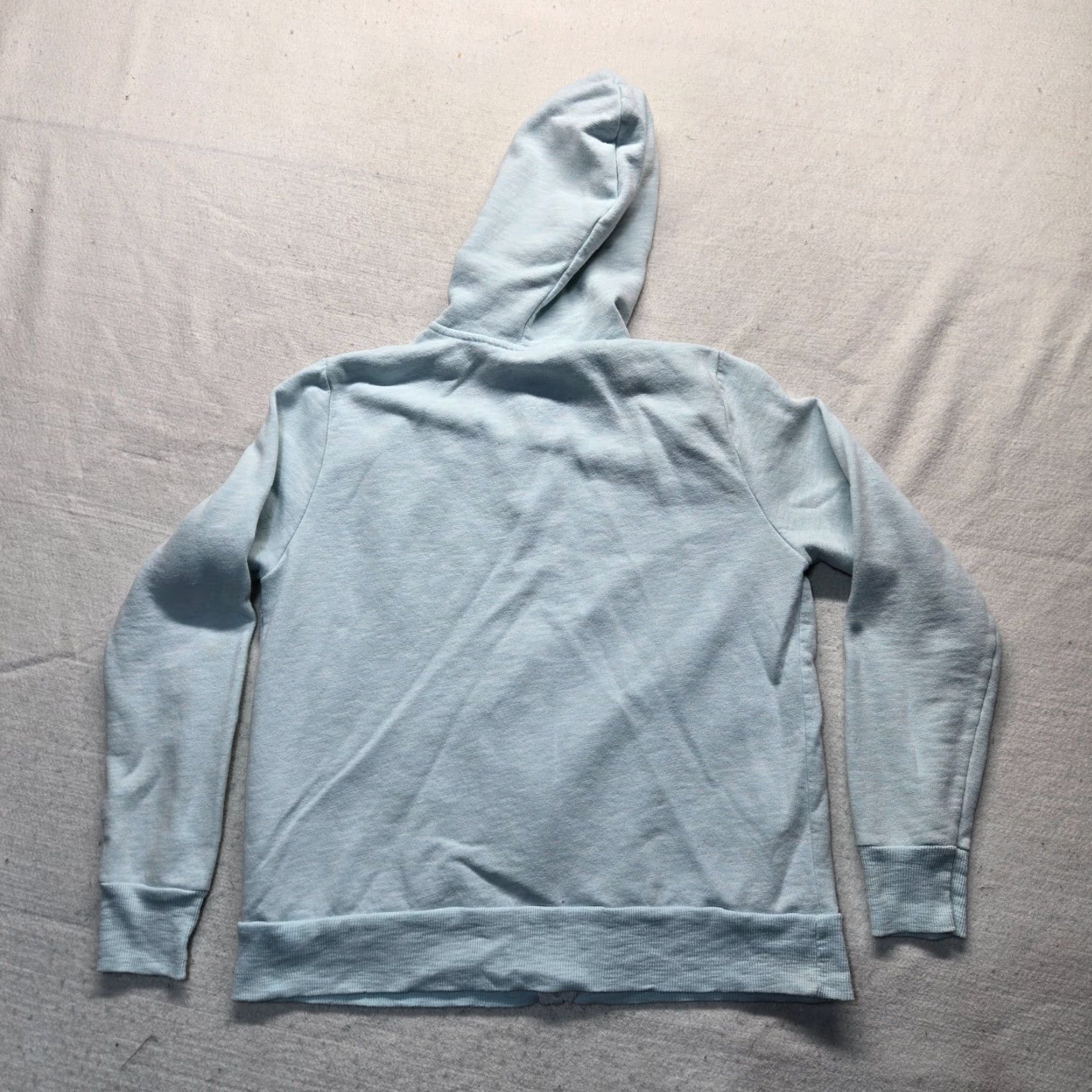 Faded Glory Faded Glory Light Blue Sweater Hoodie Pullover Long Sleeve Adult Women's L Large Knit Cotton Regular Solid Modern Casual Jacket? Size L / US 10 / IT 46 - 8 Thumbnail