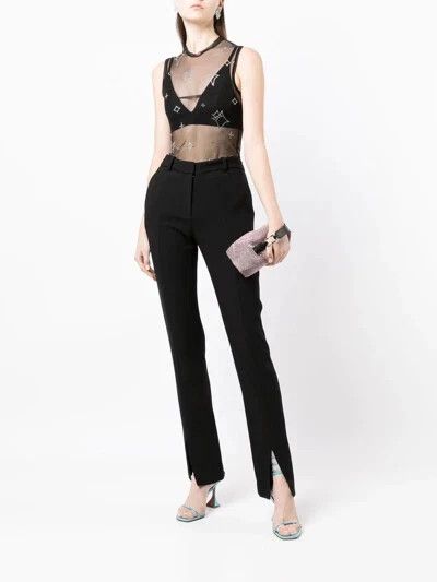 Other Saint Sintra Crystal Mesh Hot Fix Tank 42 6 Black SSENSE Size M / US 6-8 / IT 42-44 - 20 Thumbnail