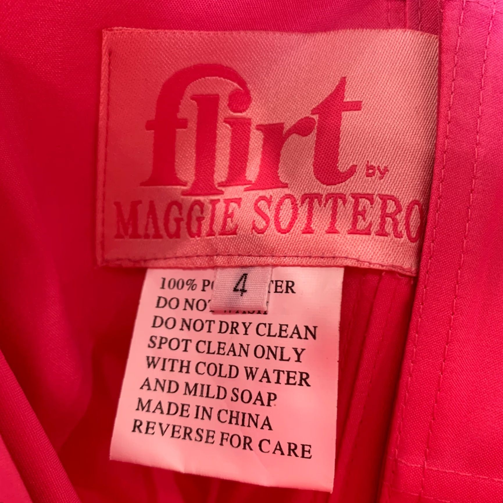 Pinko VINTAGE 90s Flirt by Maggie Sottero Pink Sequin Maxi Dress Prom 4 Womens Size S / US 4 / IT 40 - 2 Thumbnail