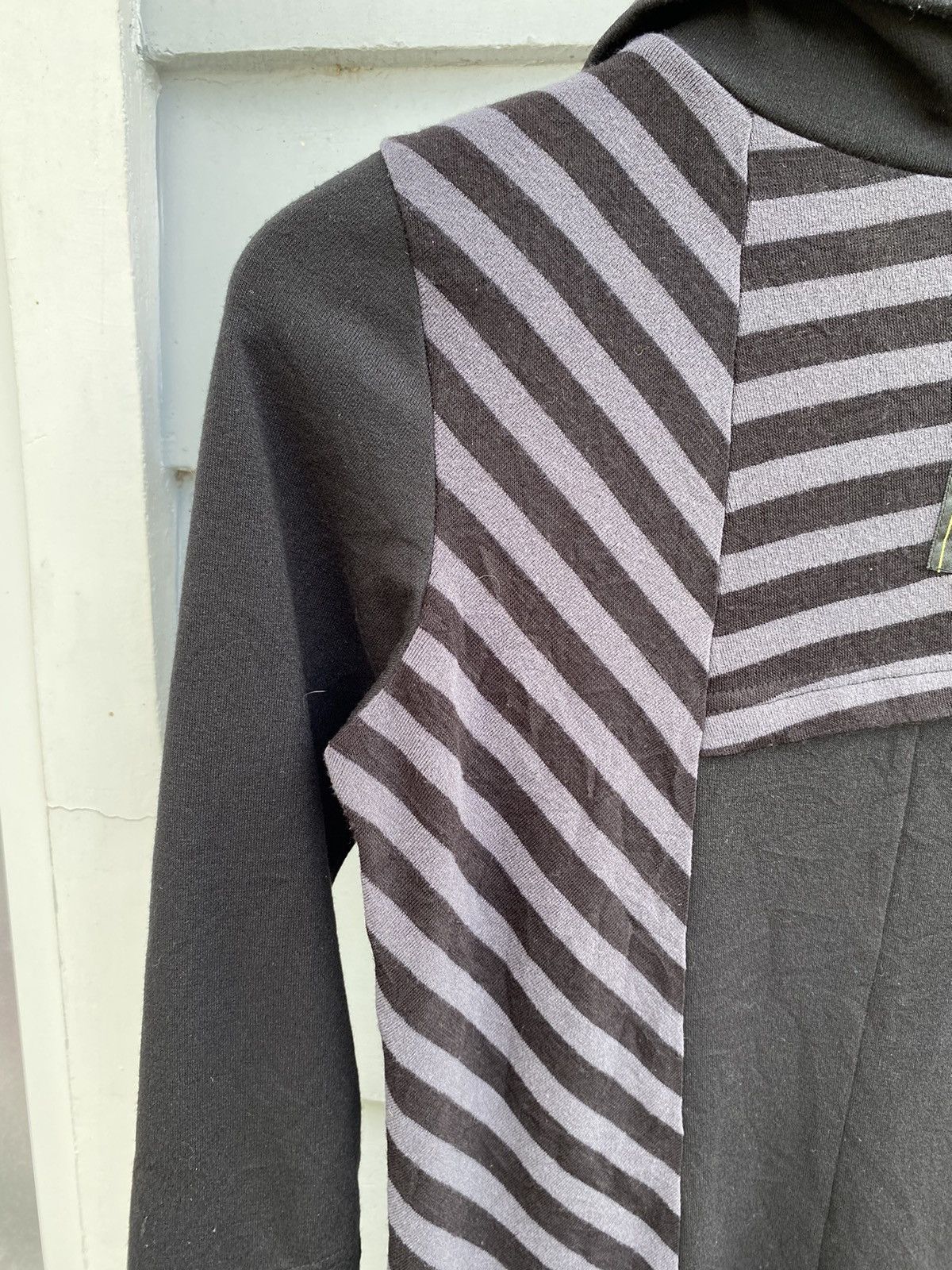 Japanese Brand Diche Nocturne Stich Stripe Highneck Dress Size ONE SIZE - 9 Thumbnail