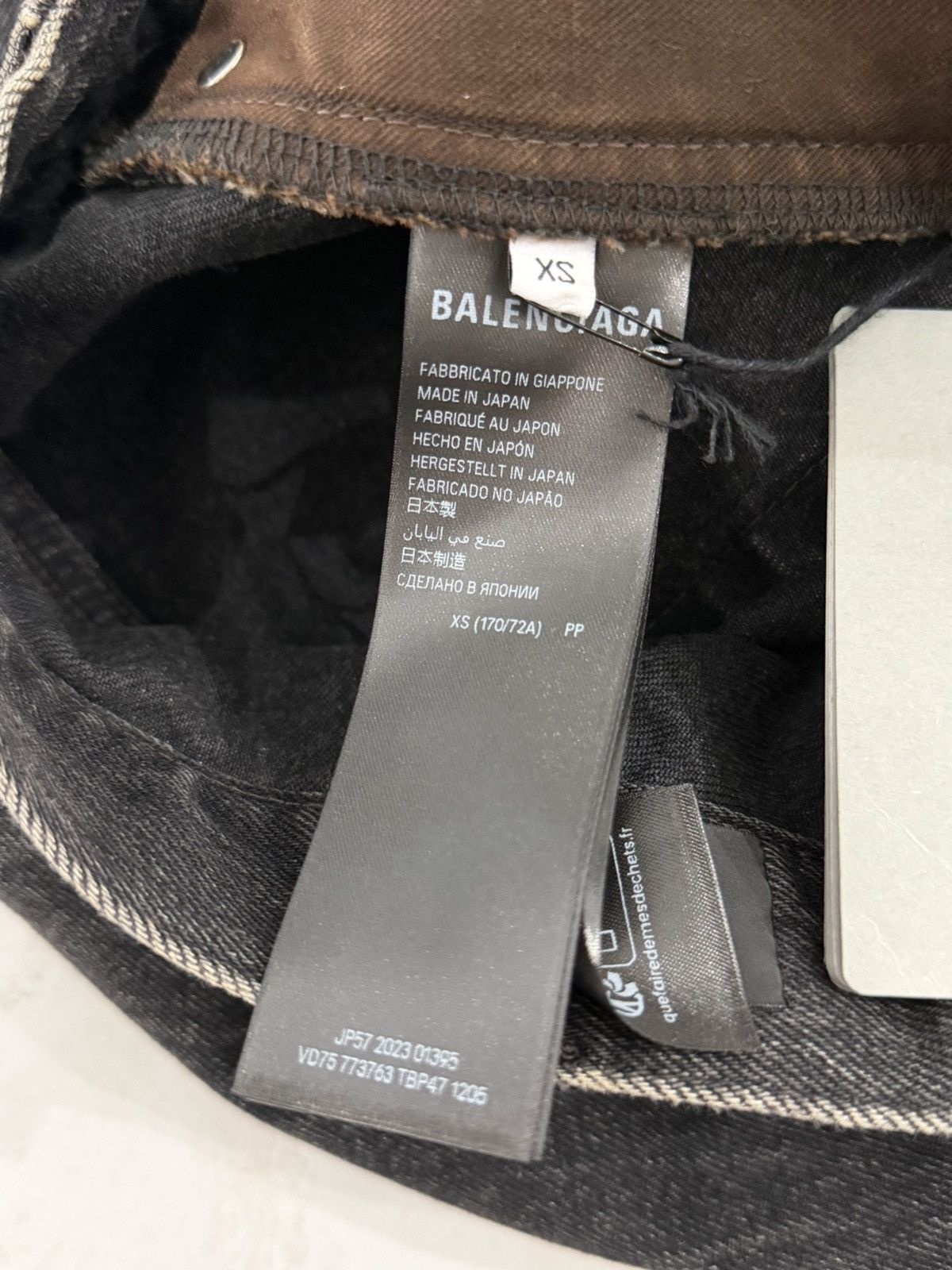 Balenciaga Balenciaga Oversized Baggy Japanese Denim Black Denim Sz.XS Size US 30 / EU 46 - 6 Thumbnail
