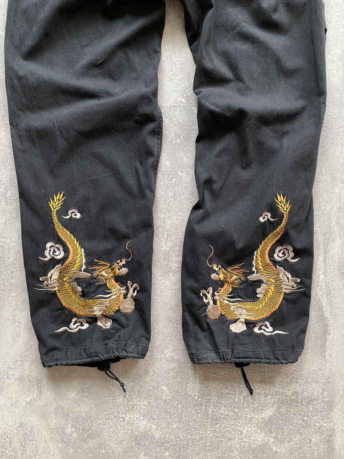 Japanese Brand × Vintage Vintage Dragon Embroidered Maharishi Styled Bondage Pants Size US 34 / EU 50 - 3 Thumbnail