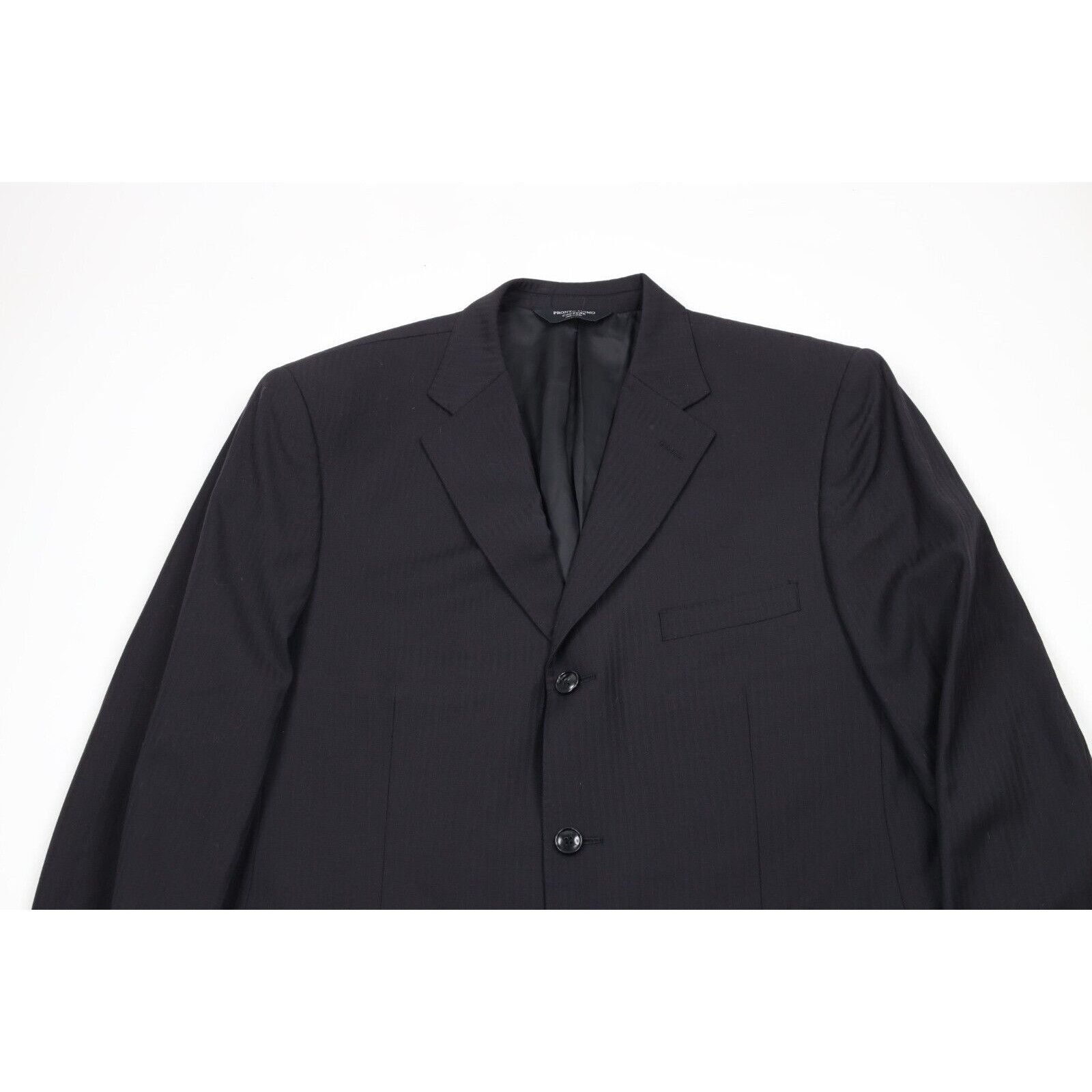Vintage Vintage Streetwear Super 130s Wool 2 Piece Striped Suit Size 42R - 3 Thumbnail