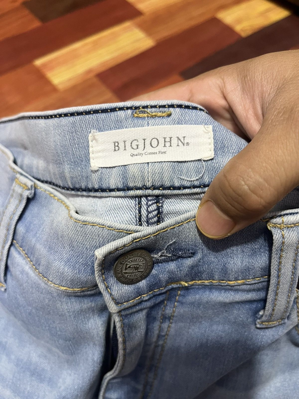 Big John Big John Japan Skinny Fit Light Wash Jeans W30 Size US 30 / EU 46 - 4 Thumbnail
