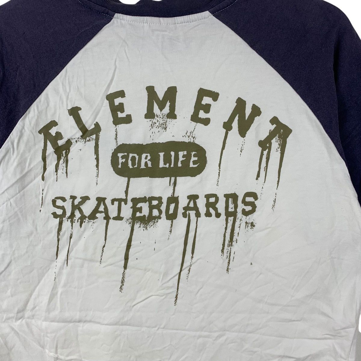Element ELEMENTS SKATEBOARD For Life Graffiti Raglan Tee Shirt Top Size US M / EU 48-50 / 2 - 7 Thumbnail