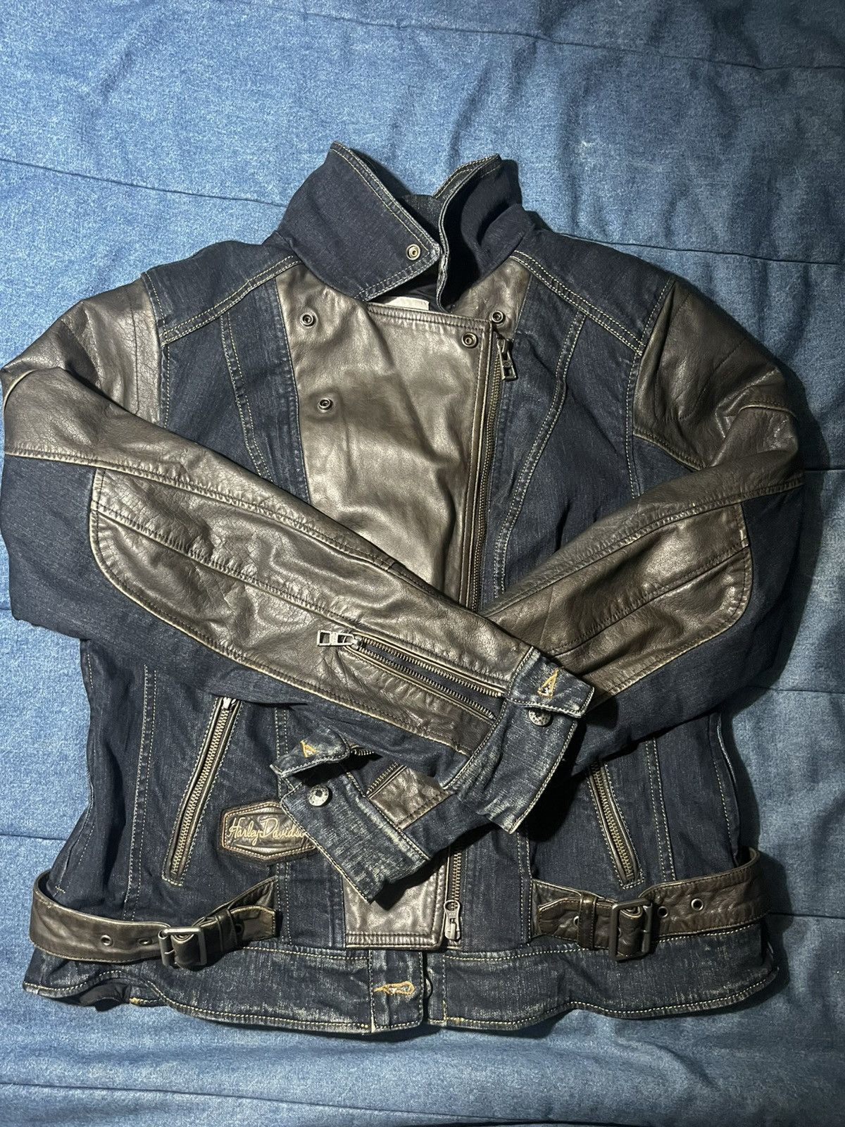 Harley Davidson Vintage Harley Davidson Denim Jacket Size XL / US 12-14 / IT 48-50 - 1 Thumbnail