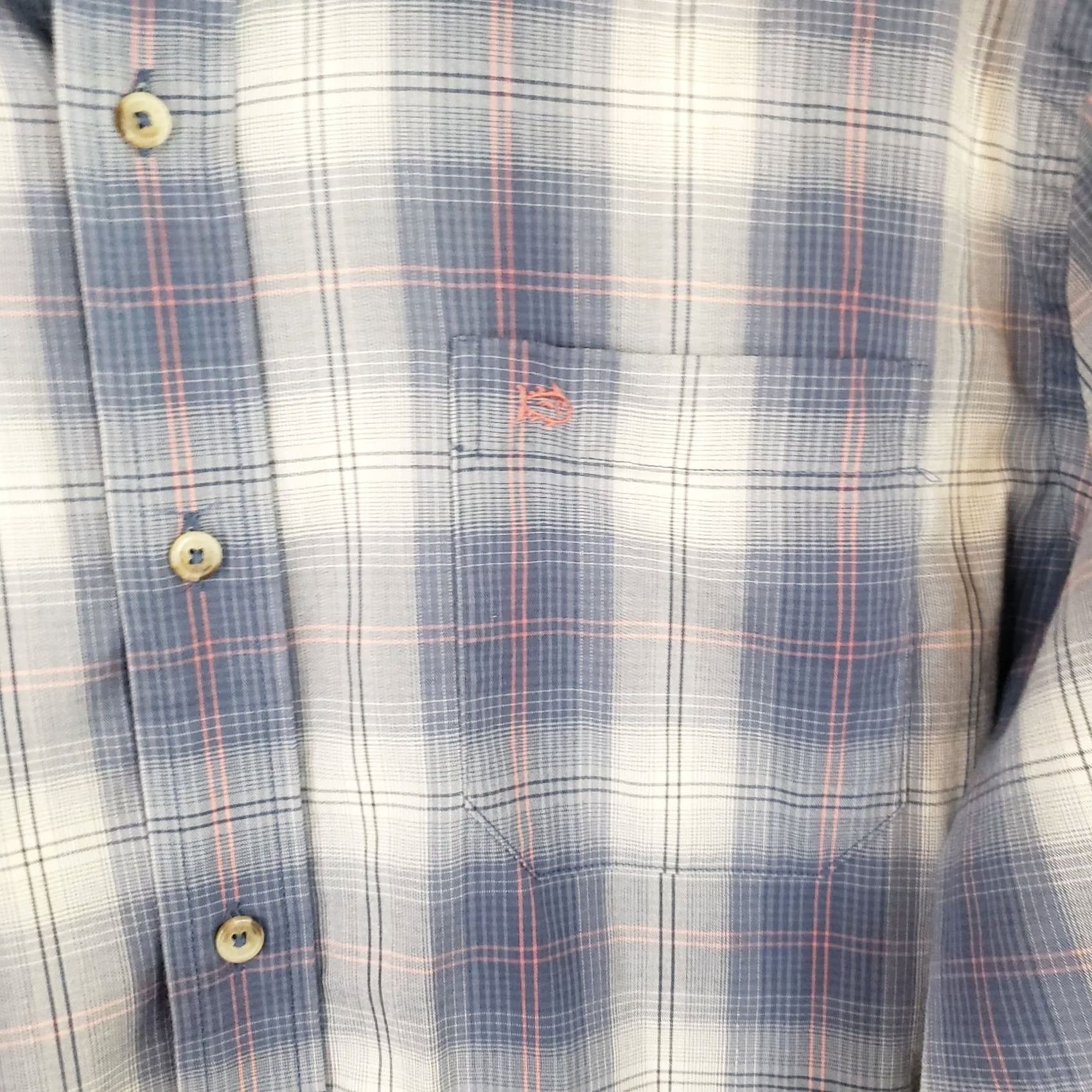 Southern Tide Southern Tide Coastal Passage Button-Down Shirt Men’s Large Plaid Performance Blue Cotton Elastodiene Regular Nautical Preppy Embroidered Pocket Size US L / EU 52-54 / 3 - 4 Thumbnail