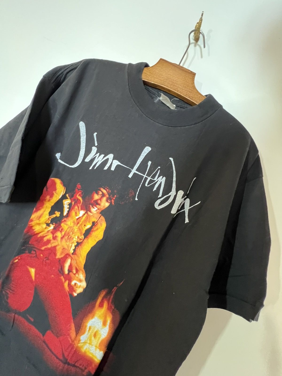 Band Tees Jimi Hendrix vintage 90s shirt Size US XL / EU 56 / 4 - 3 Thumbnail