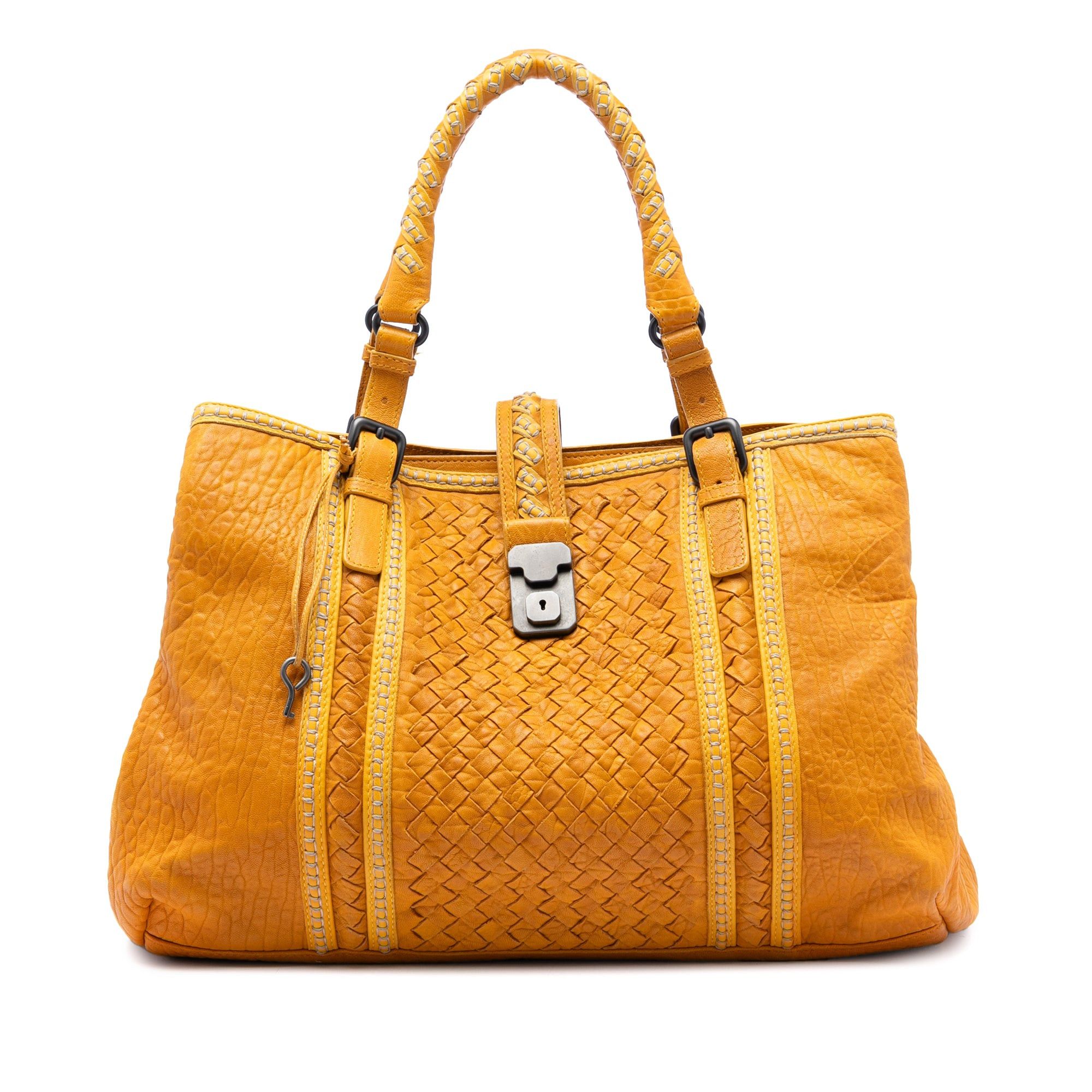 Bottega Veneta Medium Nappa Intrecciato Punto Mocassino Roma Tote Size ONE SIZE - 1 Thumbnail