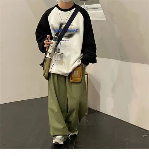 Japanese Brand ❤️Printed spliced long sleeved hoodie Size US L / EU 52-54 / 3 - 3 Thumbnail