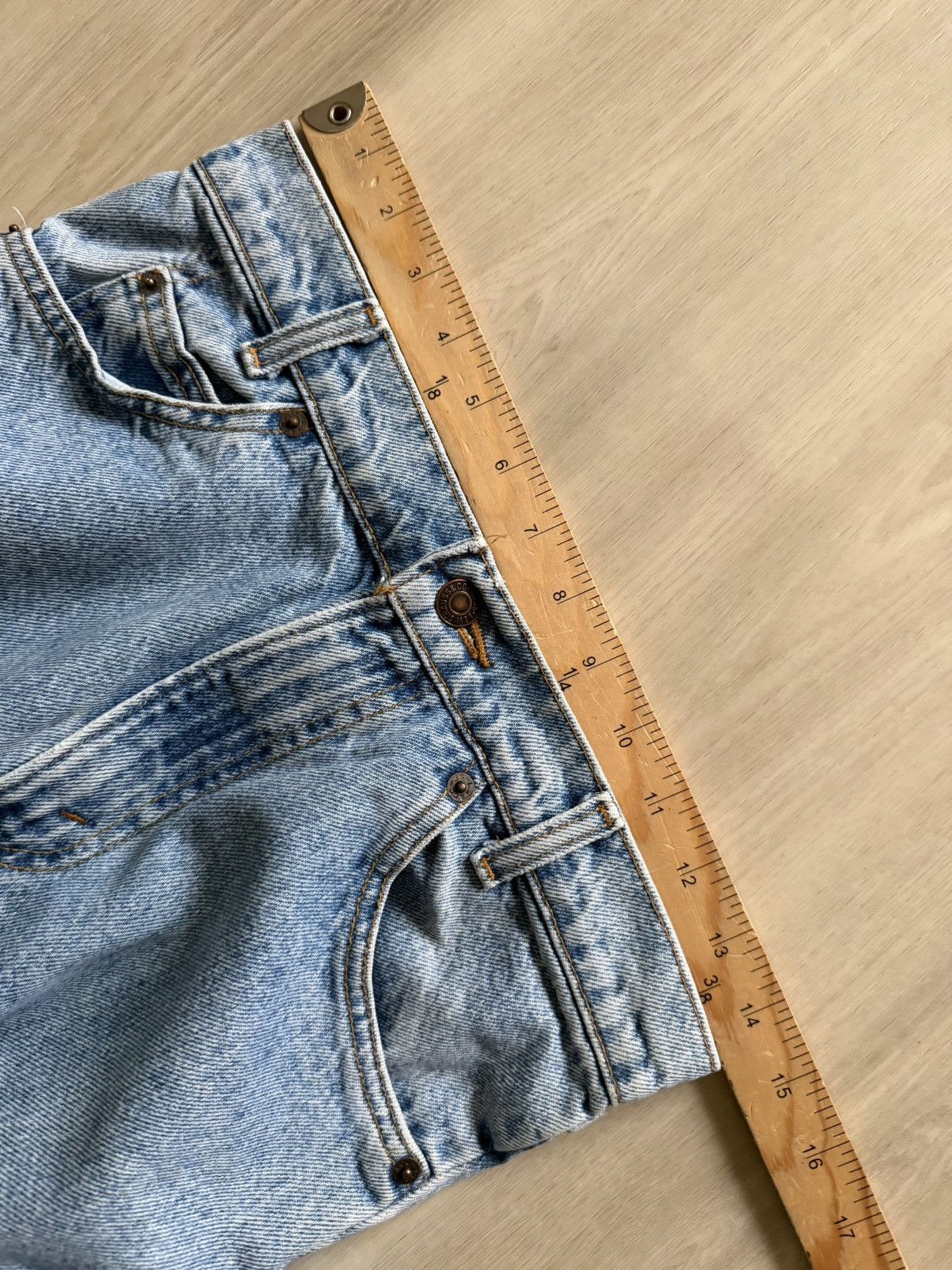 Levi's Vtg 90s Levis 550 Student Fit Orange Tab Made In USA 29x32 Size US 28 / EU 44 - 9 Thumbnail
