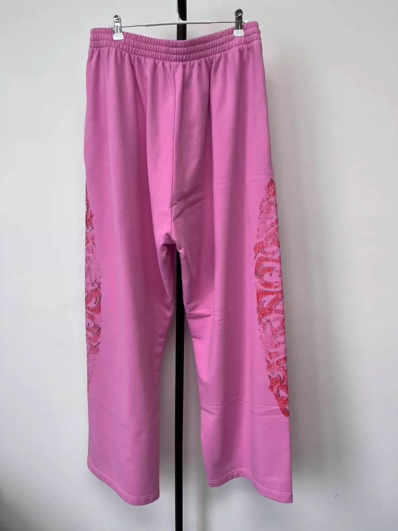 Balenciaga Balenciaga size M Solid Logo printed mid-waist slacks Size US 26 / EU 42 - 2 Thumbnail