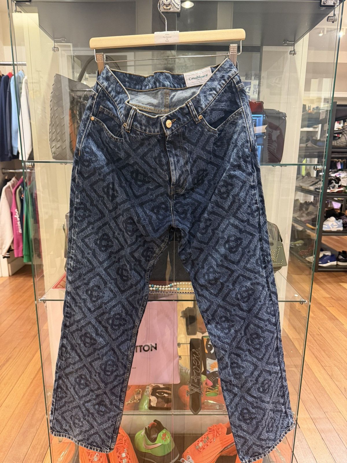 Casablanca Casablanca Laser Monogram Jeans Size US 32 / EU 48 - 1 Thumbnail