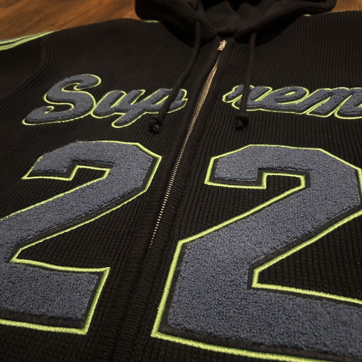 Supreme 🚨Rare New York 🗽Supreme Zip Up Sweater Chenile Numbers Size US M / EU 48-50 / 2 - 3 Thumbnail