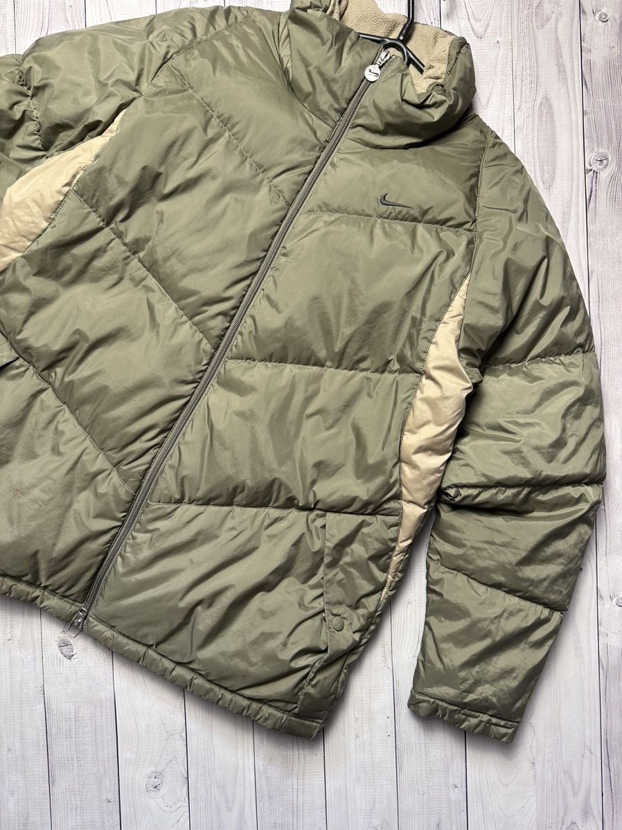 Nike × Vintage Vintage Nike down jacket puffer olive size L swoosh Size US L / EU 52-54 / 3 - 3 Thumbnail