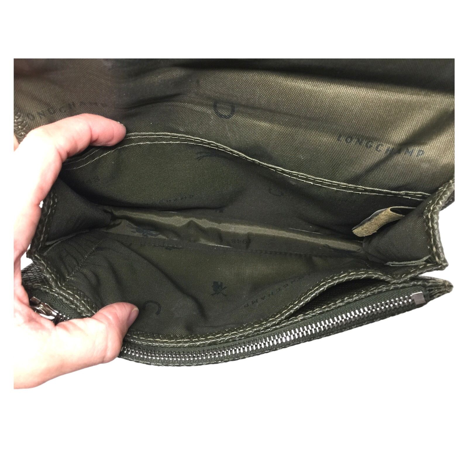 Longchamp Longchamp Compact Pebbled Leather Crossbody Bag Size ONE SIZE - 5 Thumbnail