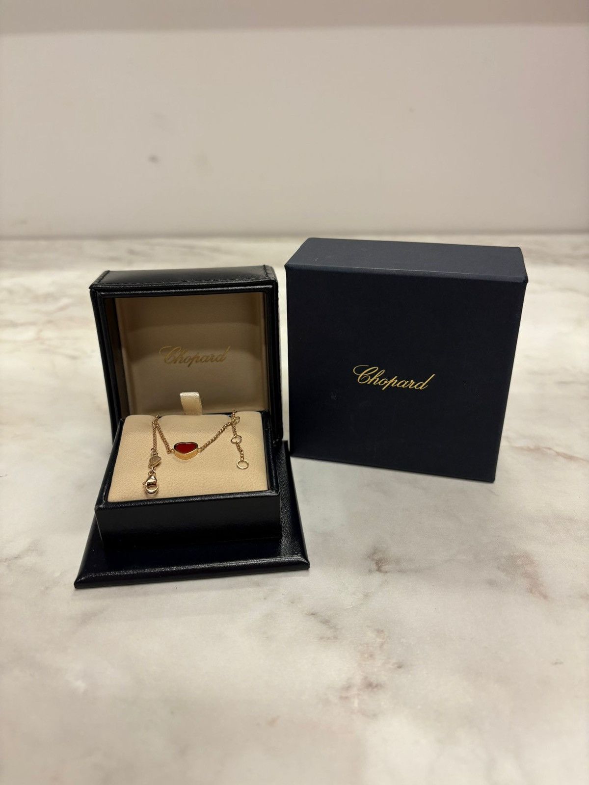 Chopard Chopard Happy Hearts Bracelet in rose gold with carnelian Size ONE SIZE - 2 Thumbnail