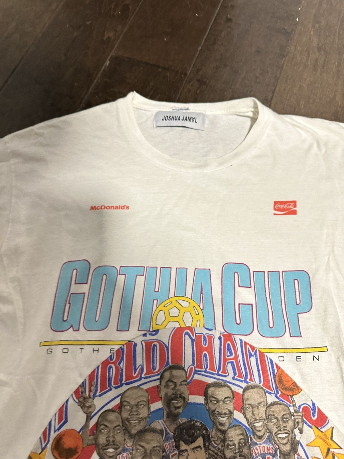 A$AP Rocky × AWGE Joshua Jamal Detroit Pistons Bad Boys Cut and Sewn Shirt L Size US L / EU 52-54 / 3 - 4 Thumbnail