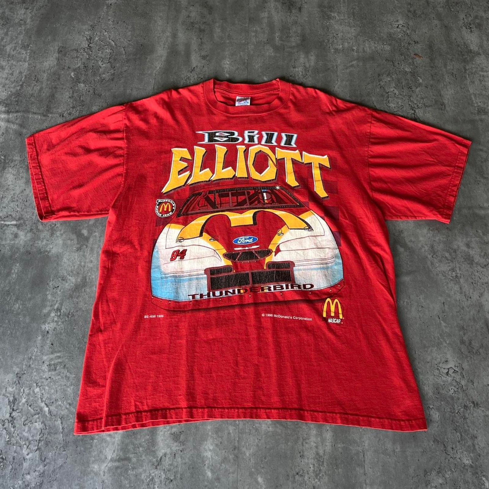 NASCAR × Vintage Vintage Nascar Racing McDonalds Bill Elliott 90s Graphic Tee Size US XL / EU 56 / 4 - 2 Thumbnail