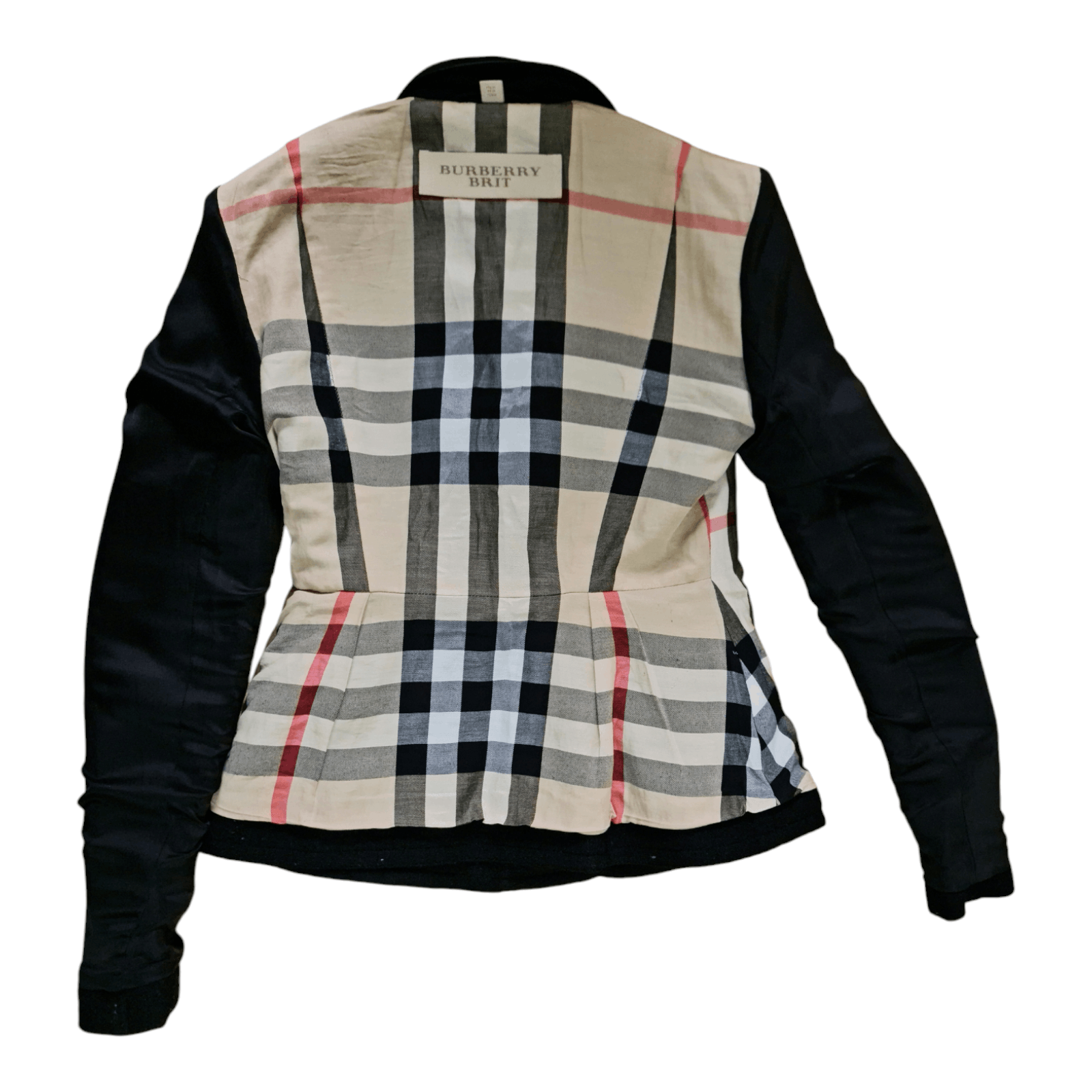 Burberry Burberry Brit Women Plaid PeaCoat nova check Blend Short Size S / US 4 / IT 40 - 5 Thumbnail