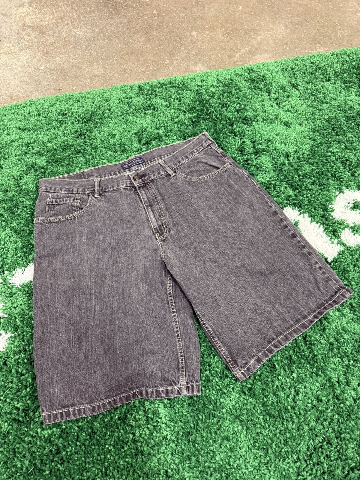 U.S. Polo Assn. US Polo Assn Oversized Baggy Denim Shorts Y2K 40 90s Size US 40 / EU 56 - 2 Thumbnail