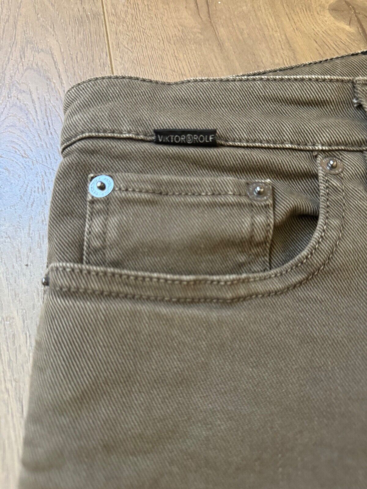 Viktor & Rolf Viktor & Rolf Men's Brown Chino Cotton Pants US 34x32 EU 50 Size US 34 / EU 50 - 3 Thumbnail