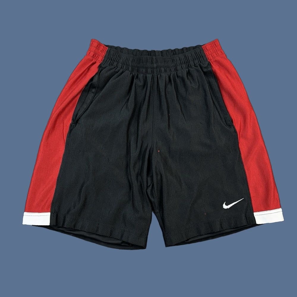 Nike Nike Shorts Mens Small Black Colorblock Basketball Active Swoosh Logo Size US 29 - 1 Thumbnail