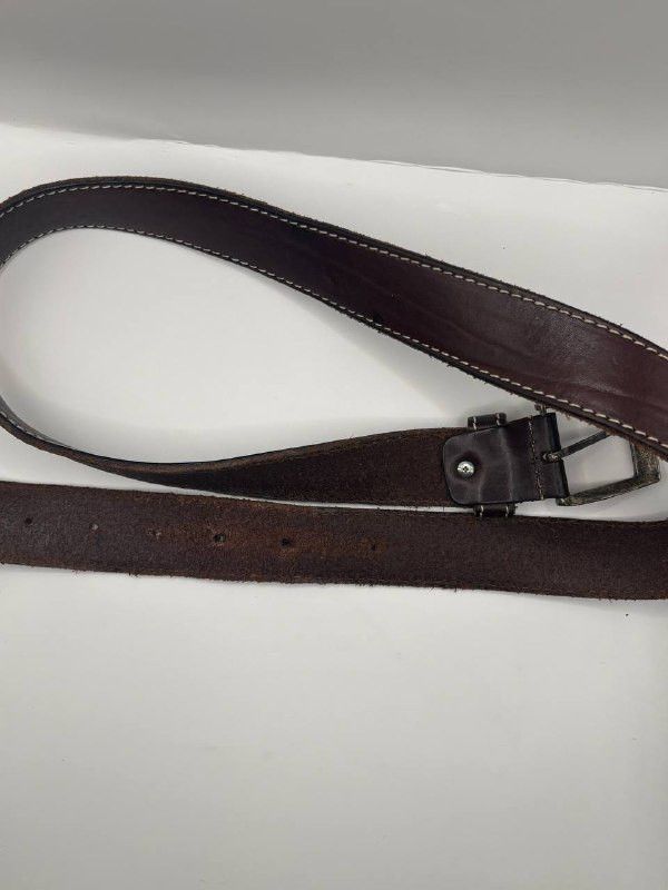 Vintage Vintage Italian Dark Brown Leather Belt INTENSO by Beluno Size ONE SIZE - 8 Thumbnail
