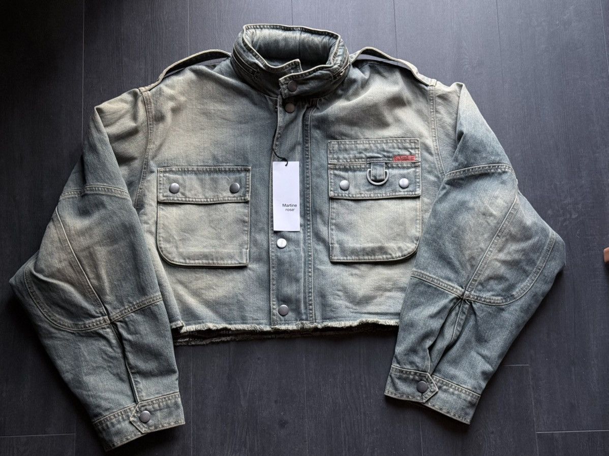 Martine Rose Martine Rose denim jacket cropped Size L / US 10 / IT 46 - 1 Thumbnail