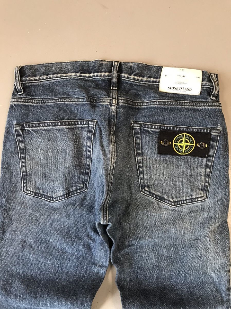 Stone Island × Vintage Vintage super rare stone island straight fit denim Size US 33 - 13 Thumbnail