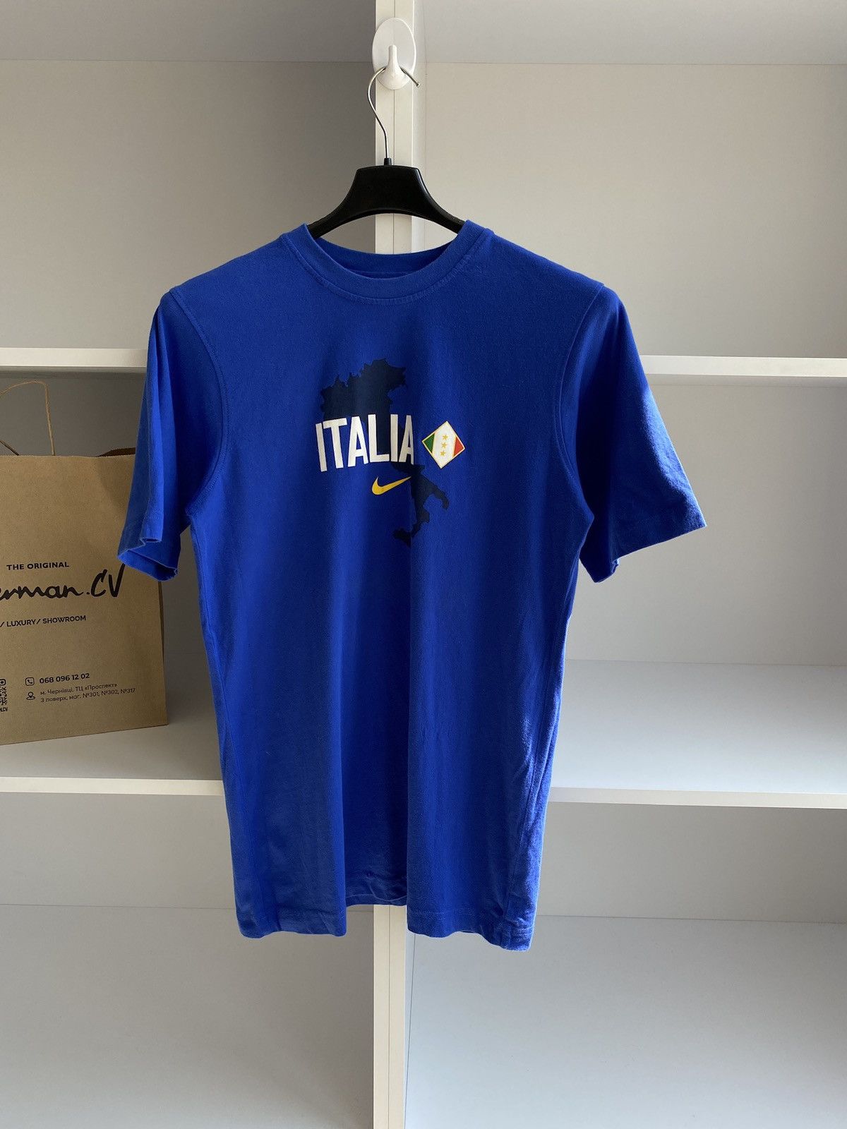 Nike × Vintage Nike Italia Totti Vintage tee Size US S / EU 44-46 / 1 - 2 Thumbnail