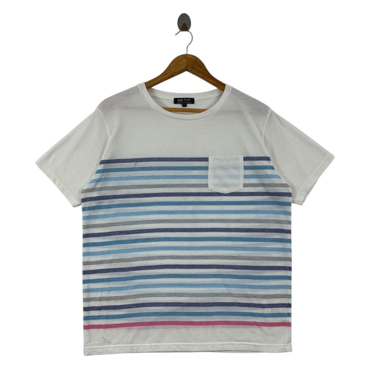 Beams Plus × Japanese Brand BEAMS stripe printed pocket tee Size US L / EU 52-54 / 3 - 1 Thumbnail
