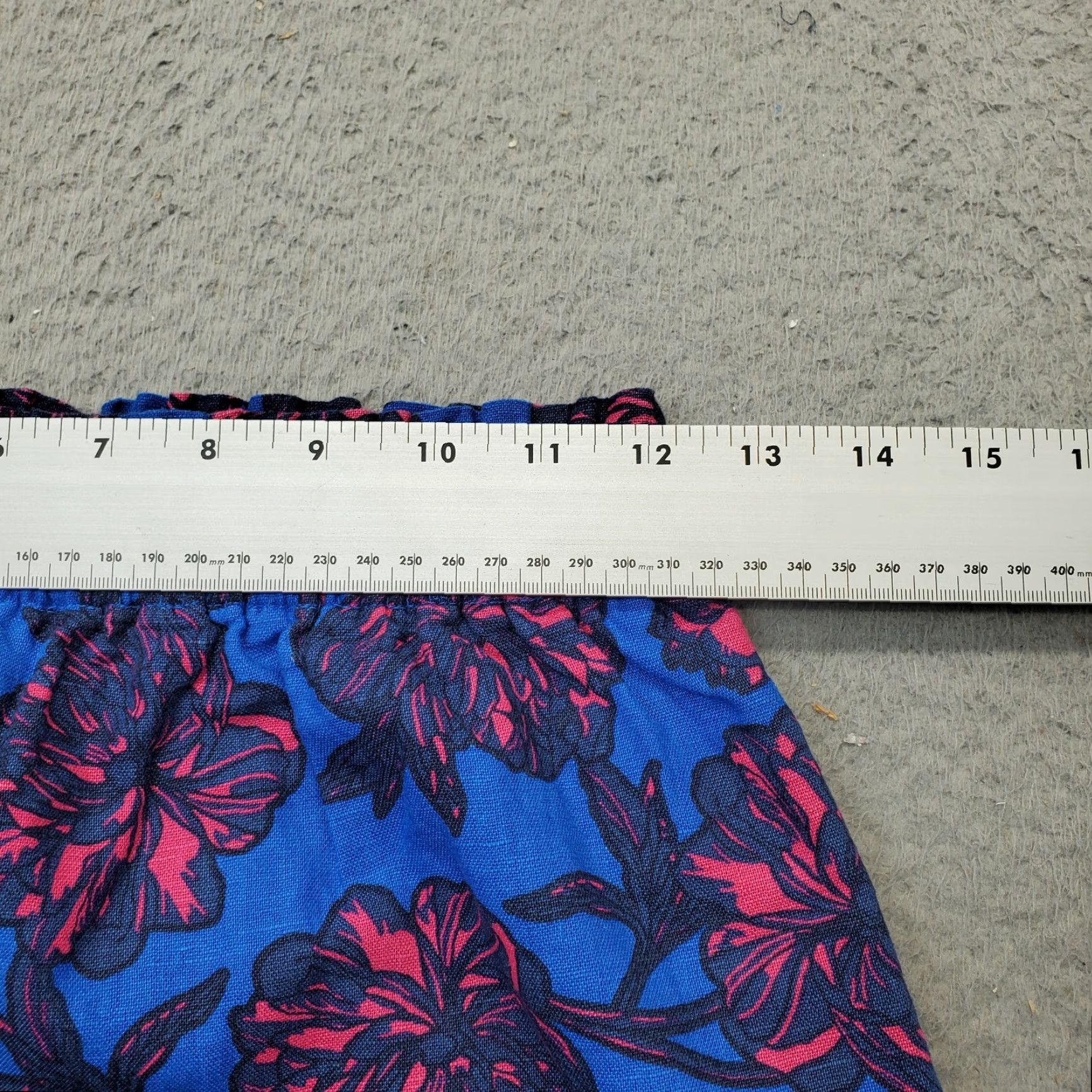 J.Crew J.CREW Mini Skirt Womens Size 00 Multicolor Floral Linen Stretch Elastic Waist Skirt Womens Size 00 Multicolor Floral Linen Stretch Elastic Waist Size 24" / US 00 / IT 34 - 4 Thumbnail