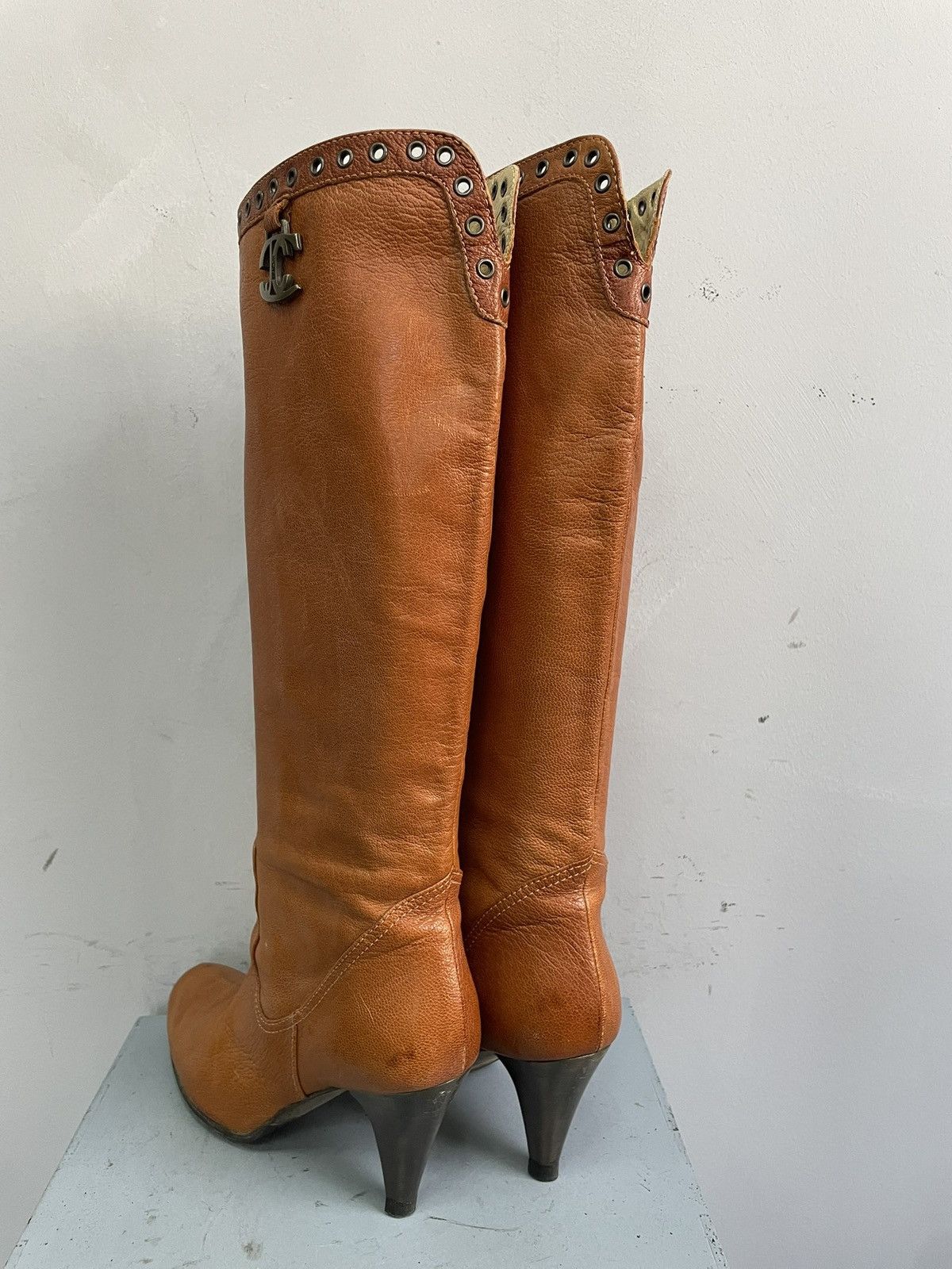 Just Cavalli Roberto cavalli leather high heel leather shoes y2k retro Size US 6 / IT 36 - 3 Thumbnail